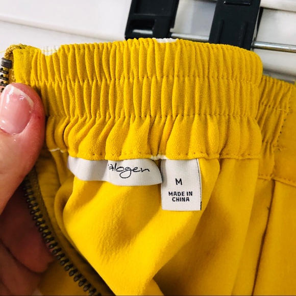 Halogen Yellow & White Polka Dot Skirt Pockets - Picture 5 of 7